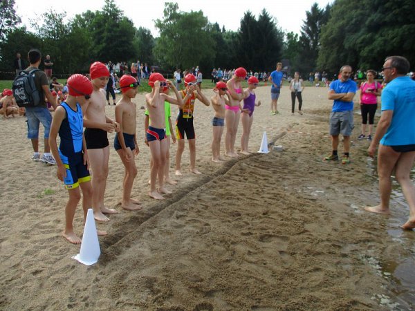 Natation, le départ.